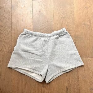 Aritzia sweat shorts grey